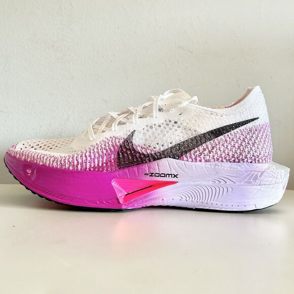 Nike ZoomX VaporFly Next% 3 "White Vivid Purple” Men's Size 9 Running Shoes - Picture 4 of 9